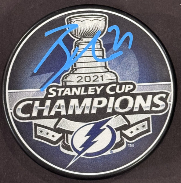 Brayden Point Signed Tampa Bay Lightning 2021 Stanley Cup Puck Auto Fanatics