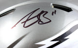 A.J. Brown Autographed Eagles F/S Flash Speed Authentic Helmet-Beckett W Holo