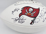Foster, Goldson & Nesheim Autographed Buccaneers Logo NFL Football TB 243746