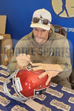 Tom Brady Gronkowski, Vinatieri Signed Patriots Speed Authentic Flash NFL Helmet