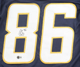 Oronde Gadsden Signed Los Angeles Chargers Jersey (Beckett) 2025 5th Round Pck