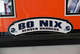 Bo Nix Autographed Denver Broncos Nike Orange Jersey Deluxe Framed Beckett COA
