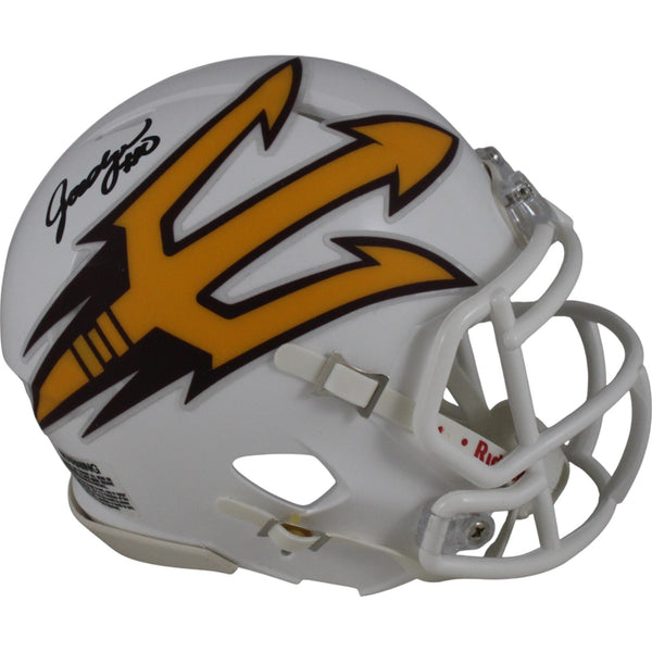 Jordyn Tyson Autographed Arizona State Sun Devils Wht Mini Helmet Beckett 50098
