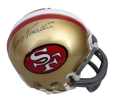Leo Nomellini HOF San Francisco 49ers Autographed/Signed Mini Helmet JSA 213378
