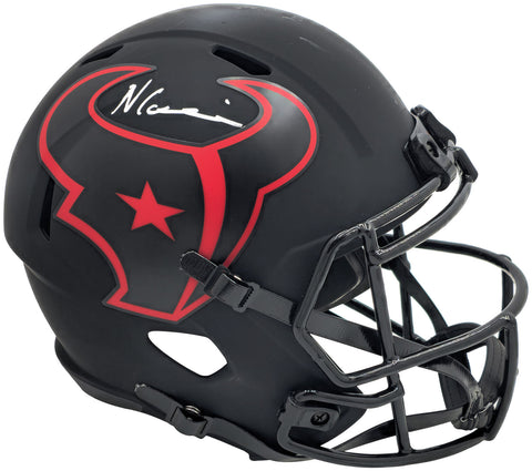NICO COLLINS AUTOGRAPHED TEXANS ECLIPSE FULL SIZE HELMET BECKETT 224744