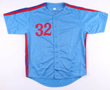 Dennis Martinez Signed Montreal Expos Jersey Inscribed PG 7/28/91 (JSA COA)