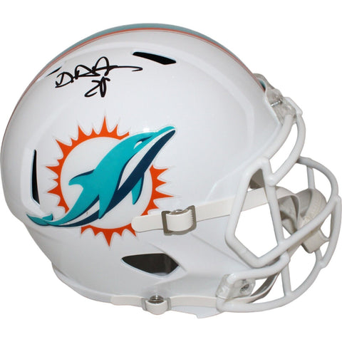 Devon Achane Autographed Miami Dolphins F/S Helmet Beckett 43838