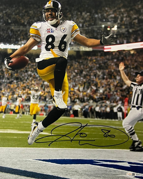 Hines Ward Autographed 16x20 Photo Pittsburgh Steelers JSA 205426