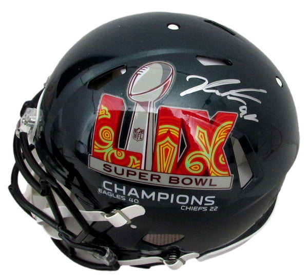 Jalen Carter Signed Speed Full Size Authentic SB LIX Helmet Eagles BAS 194511