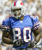 Eric Moulds Signed Bills Jersey (Beckett) Buffalo's All Pro Receiver (1996-2005)