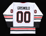 Chevy Chase Signed Chicago Blackhawk Griswold Jersey /Christmas Vacation Beckett