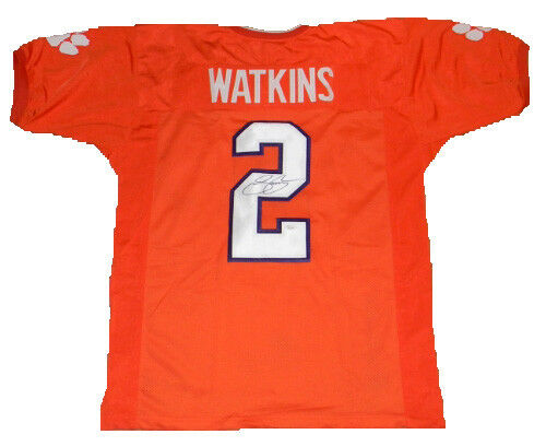 SAMMY WATKINS SIGNED AUTOGRAPHED CLEMSON TIGERS ORANGE #2 JERSEY JSA