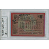 Tony Dorsett Autographed 1983 Topps 46 Slabbed Trading Card Beckett 45910
