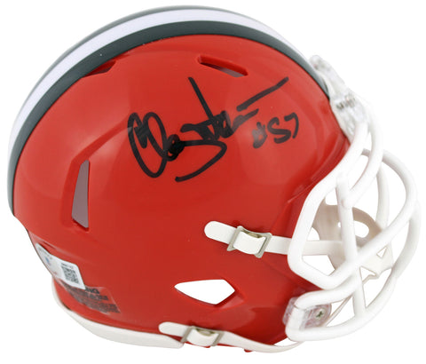 Browns Clay Matthews Jr. Signed 75-05 TB Speed Mini Helmet BAS Witnessed