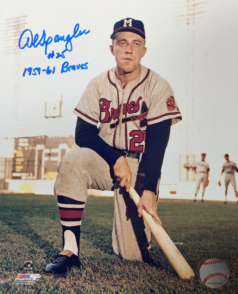 1959-61 Milw. Braves AL SPANGLER Signed 8x10 Photo #2 AUTO