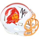 John Lynch Autographed Tampa Bay Buccaneers TB Mini Helmet Beckett Witness 51441