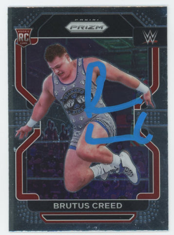 Brutus Creed WWE Authentic Signed 2022 Panini Prizm #144 RC Card BAS #BS86650