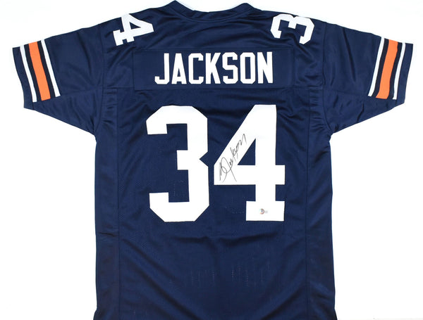 Bo Jackson Autographed Blue College Style Jersey - Beckett W Hologram *Black