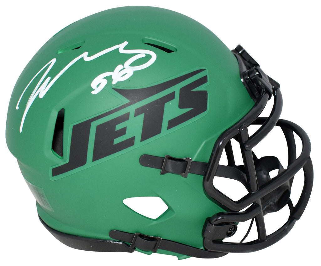 Jets Rave Helmet QUINCY WILLIAMS AUTOGRAPHED NEW YORK JETS RAVE SPEED MINI HELMET BECKE ...