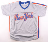 Dave Magadan Signed New York Mets Jersey Inscribed "86 WSC" (AWM Hologram)