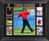 Tiger Woods Authentic Signed 16x20 Framed Vertical Fist Pump Photo UDA #BAJ60880