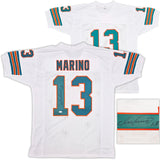 MIAMI DOLPHINS DAN MARINO AUTOGRAPHED SIGNED WHITE JERSEY JSA STOCK #239851