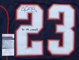 Patrick Chung Signed New England Patriots Jersey Inscr. "3x SB Champ!!"(JSA COA)