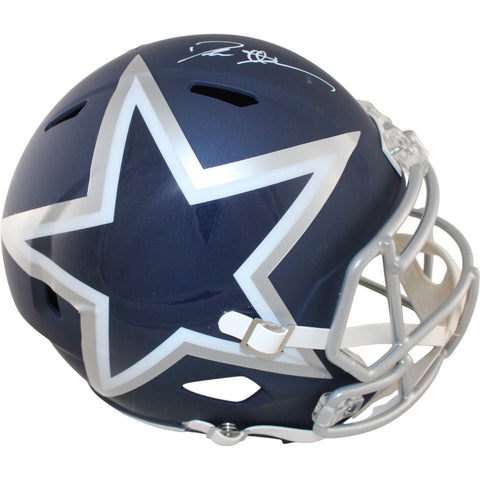 Deion Sanders Autographed Dallas Cowboys F/S AMP Helmet Beckett Witness 51746