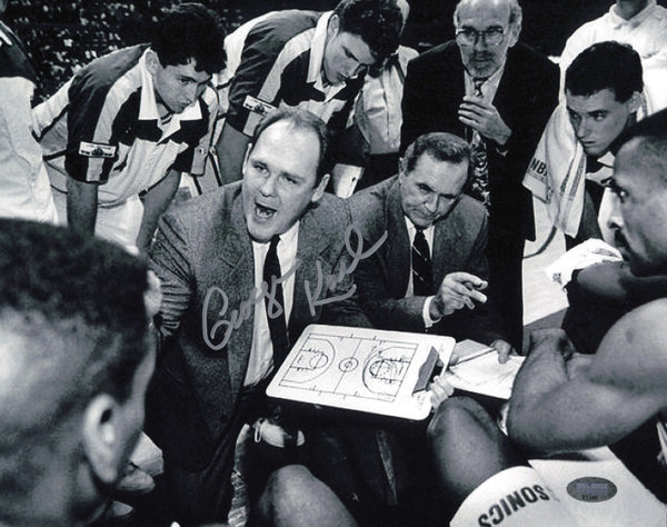 George Karl Autographed Signed 8x10 Photo Seattle Supersonics MCS Holo #87300