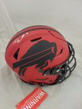JAMES COOK SIGNED BUFFALO BILLS RAVE SPEEDFLEX AUTHENTIC HELMET BECKETT QR