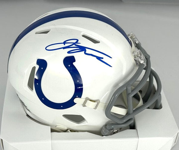 Indy Colts JONATHAN TAYLOR Signed Riddell Speed Mini Helmet AUTO - FAN