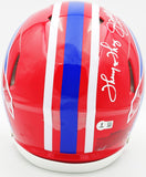 Jim Kelly Thurman Thomas Reed Auto Bills Greats Red Throwback Full Size Helmet