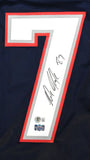 Rob Gronkowski Autographed Blue Pro Style Jersey - Beckett W Hologram *Black