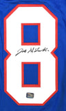 Joe DeLamielleure Autographed Blue Pro Style Jersey - Prova *Black
