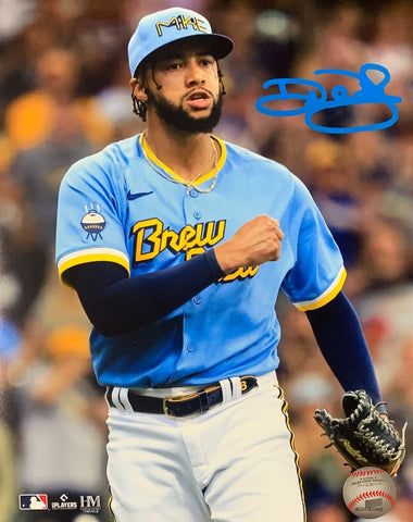 Brewers DEVIN WILLIAMS Signed 8x10 Photo #14 AUTO - 2020 NL Rookie of the Year
