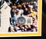 Shaquille O'Neal Los Angeles Lakers Autographed 16x20 Photo Deluxe Frame BAS COA