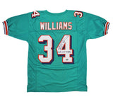 Ricky Williams Signed Miami Custom Teal Jersey with "Smoke Weed Everyday!" Insc