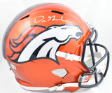 Dre Greenlaw Autographed Denver Broncos F/S Flash Speed Helmet - Beckett W Holo