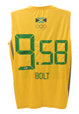 Usain Bolt Signed Jamaica 9.58 World Record Olympic Jersey with Beckett COA