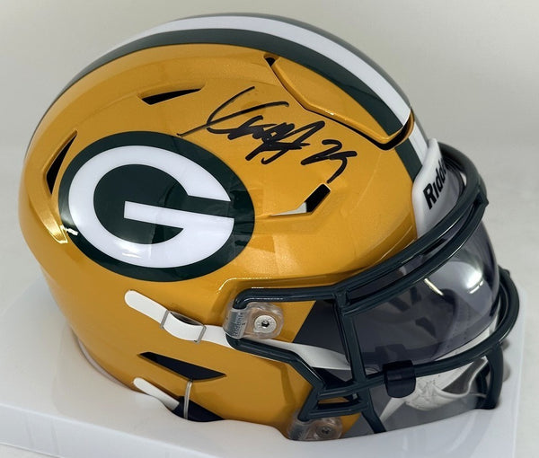 Packers Safety XAVIER McKINNEY Signed Riddell MIDI Speed Helmet AUTO - JSA