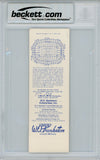 Tony Dorsett Autographed 9/13/1981 vs Cardinals Full Ticket Beckett Slab 39173