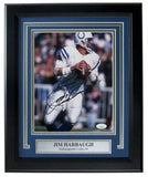 Jim Harbaugh Indianapolis Colts Signed/Auto 8x10 Photo Framed JSA 163334