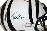 Tee Higgins Signed Cincinnati Bengals 2022 Alternate White Mini Helmet BAS 39059