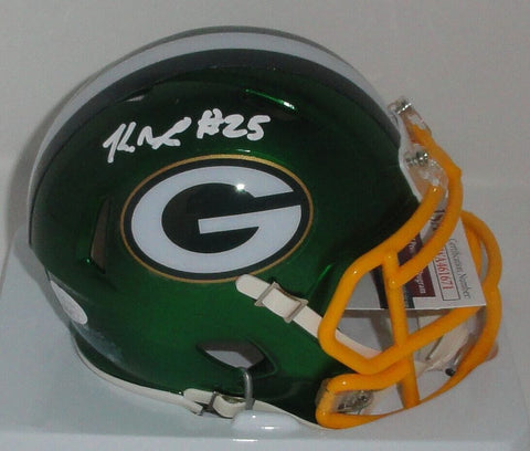 Packers Kick Returner KESEAN NIXON Signed FLASH Speed Mini Helmet AUTO - JSA