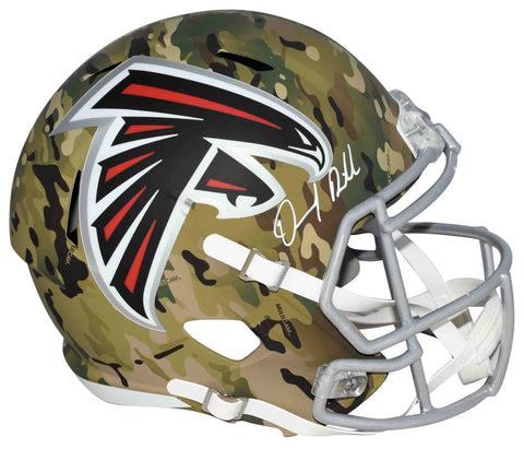 DESMOND RIDDER SIGNED ATLANTA FALCONS CAMO FULL SIZE SPEED HELMET BECKETT
