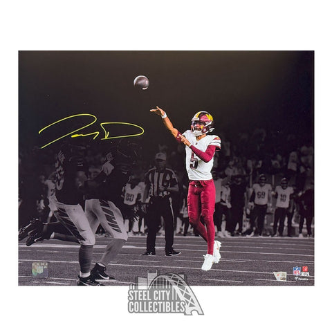 Jayden Daniels Autographed Washington Commanders 16x20 Football Photo - Fanatics