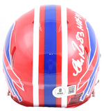 Andre Reed Autographed Buffalo Bills 87-01 Speed Mini Helmet HOF- Beckett W Holo