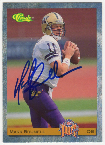 Mark Brunell Signed 1993 Classic Football Rookie Trading Card #88 (SCHWARTZ COA)