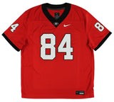 Ladd McConkey Signed Georgia Bulldogs Nike Game Red NCAA Jersey