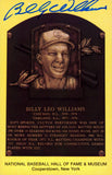Cubs Billy Williams Authentic Signed 3.5x5.5 HOF Plaque Postcard JSA #T12756